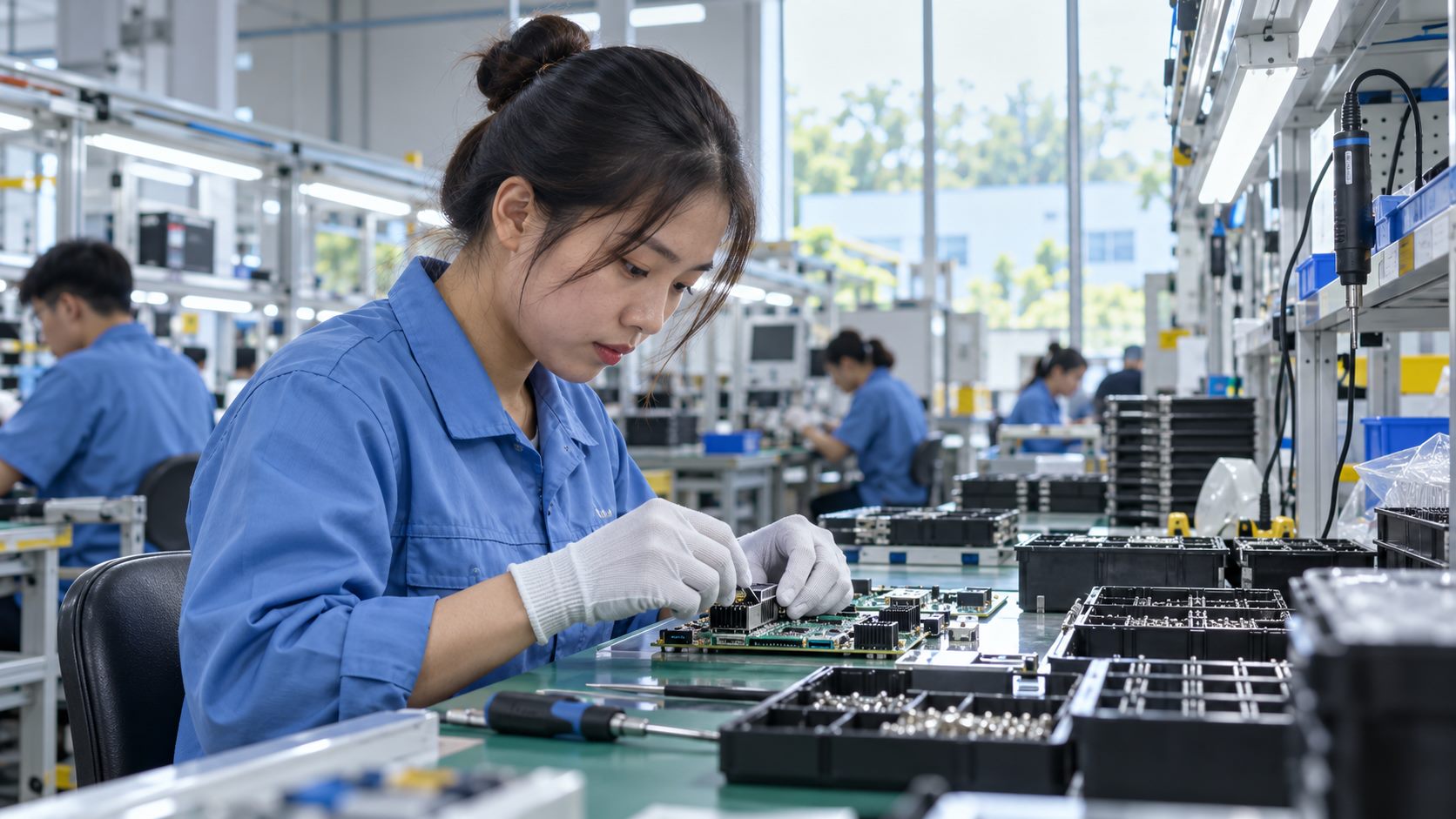 Nishoku Tân Trường tuyển dụng lắp ráp máy tính